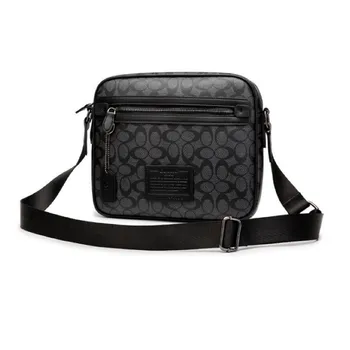 

Ygdb Men Messenger Bags Business PVC Black Messenger Bag Male Handbag Classical Zipper Satchel Flap Shoulder Bags Z3908