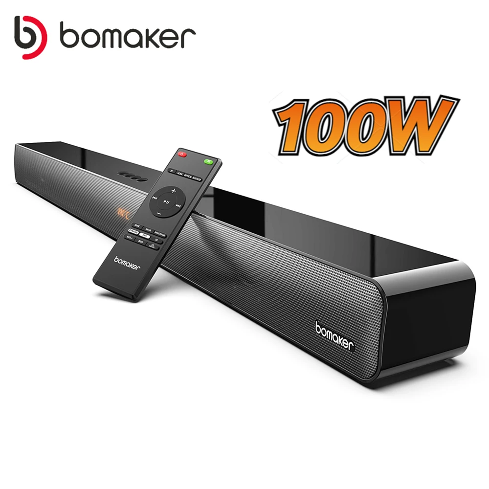 BOMAKER TV Soundbar 9EQ Modes Bluetooth Soundbar CEC Control Deep Bass 3D Surround Sound System Home Theater Soundbar Speaker - ANKUX Tech Co., Ltd