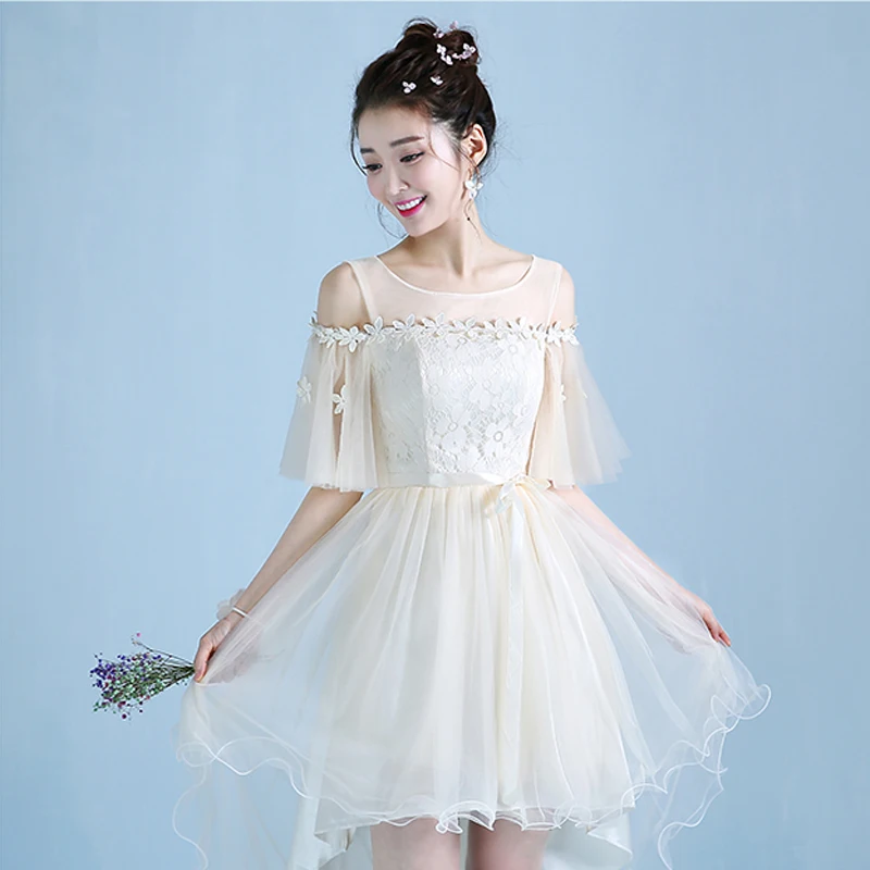 Короткие платья подружки невесты JaneyGao