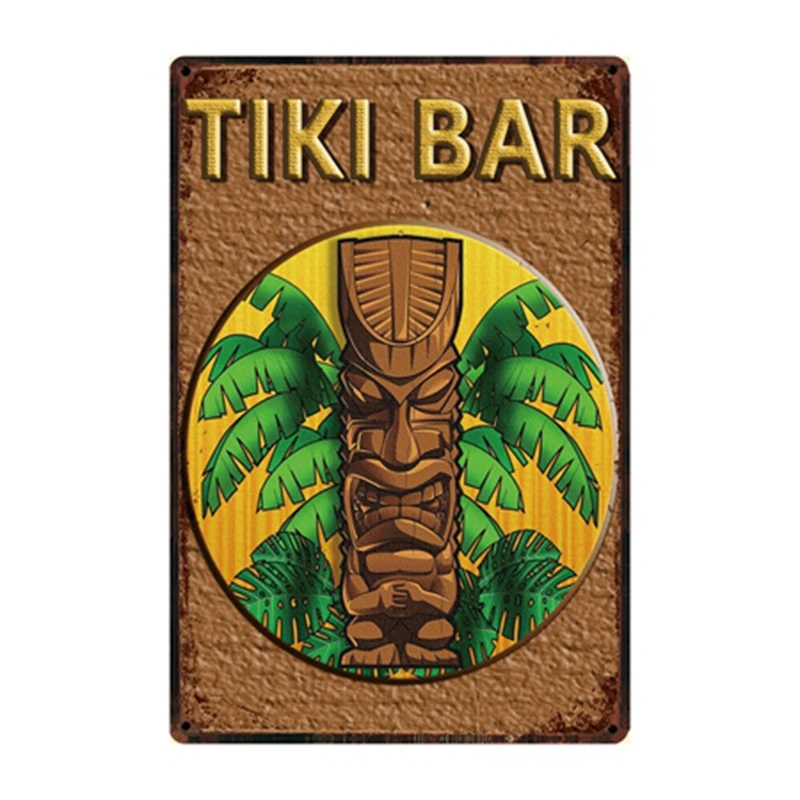 [WellCraft] TiKi Bar Hello Summer Camp The Beach Life металлические плакаты художественная винтажная роспись на заказ Декор WW12 - Цвет: w-2492