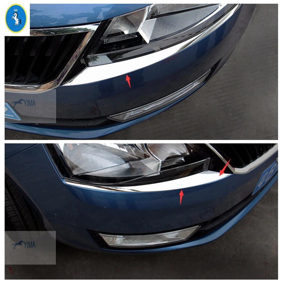 Автомобильный аксессуар Yimaautotrims передние фары лампа веко полоса для бровей