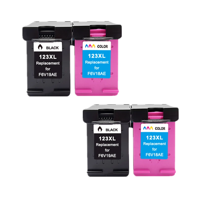 YLC 4PK для HP 123XL совместимый картридж 123 Deskjet 1110 2130 2132 3630 3632 4520 5010 5020