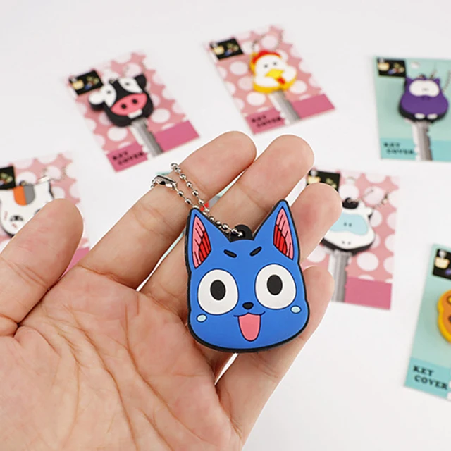 Led Világos Szilikon Kulcstartó Kupak Fejfedele Aranyos, Szép Állati Alak Kulccsal Ajándék Barátnak Gyerekeknek - Image 4