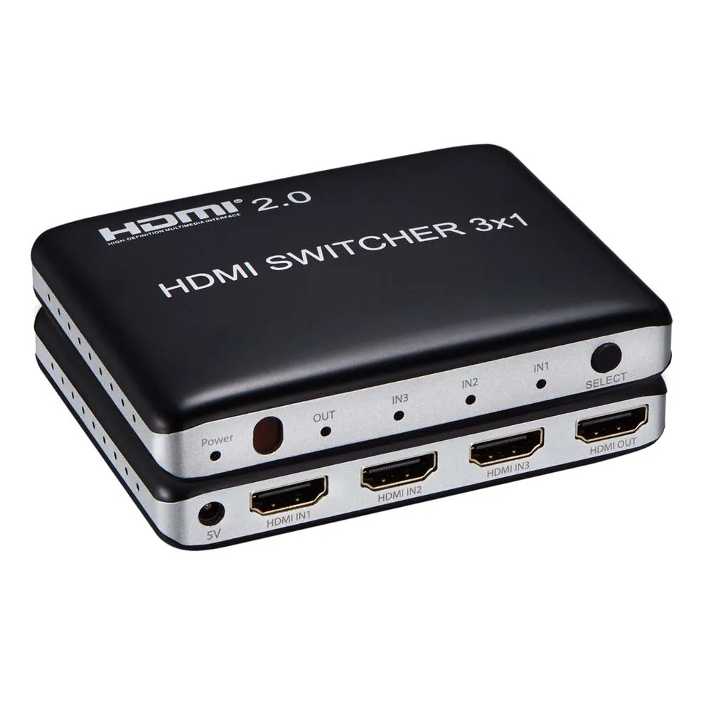 4K 60 Гц 3x1 HDMI 2 0 переключатель 3 входа 1 выход видео конвертер для PS3 PS4 PS5 ТВ приставки