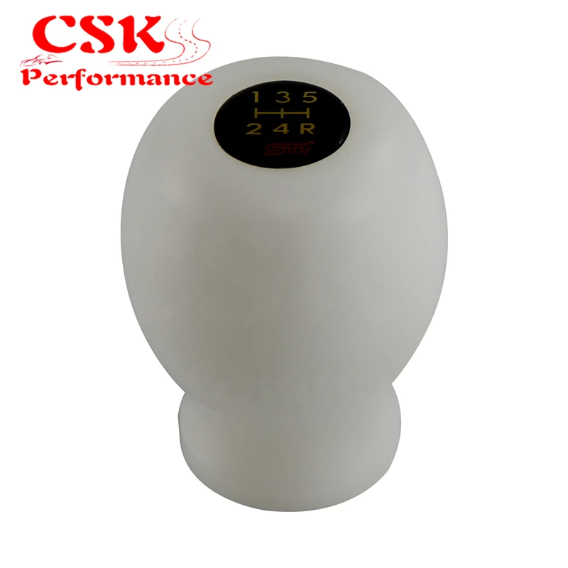 1PCS Shift Knob Legacy GDA GDB GC8 FOR JDM FOR Su baru WRX Impreza STI 5MT gear knob BLACK / WHITE