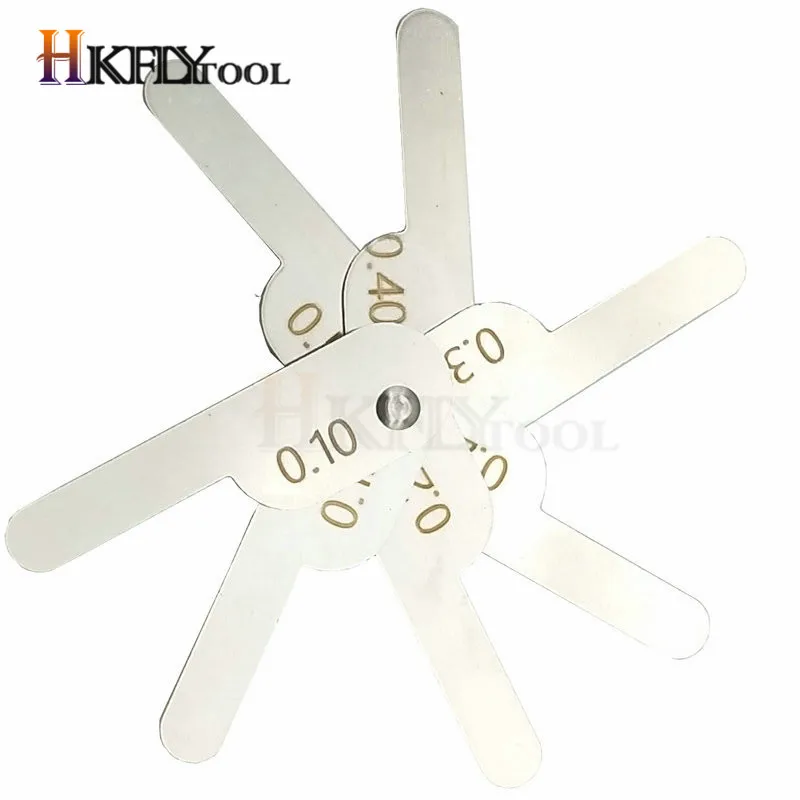 Dental Interproximal Reduction Gauge Measure Tooth Gap Stainless Steel Reciprocating Feeler Gauge Measuring Caliper