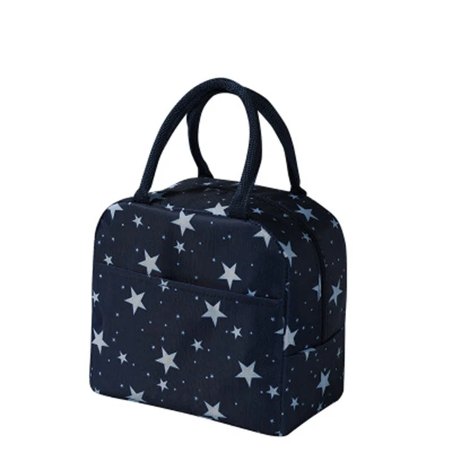 1PCs Fresh Cooler Bags Waterproof Nylon Portable Zipper Thermal Oxford Lunch Bags For Women Convenient Lunch Box Tote Food Bags H