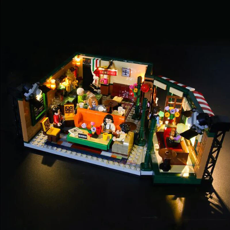 Najtaniej W magazynie klasyczna telewizja amerykański dramat przyjaciele Central Park Cafe Fit Legoinglys przyjaciele Model klocki budowlane 21319 zabawka prezent