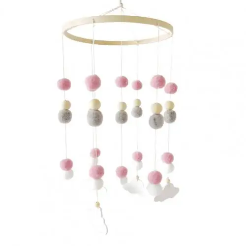 Anneau vent cloche carillon décoration chambre de bébé, hochet