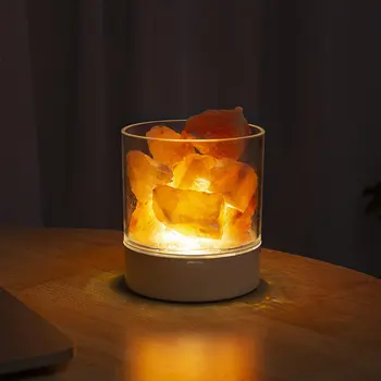 

Creative Himalayan Salt Lamp Crystal Salt Lamp Gift Lamp Bedroom Bedside Lamp Night Light Creative Gift