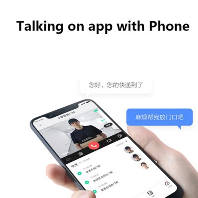 Xiaomi Xiaomo видео дверной звонок набор AI распознавание лица 1080P ИК ночного видения дверной звонок обнаружения движения SMS Push домофон 1080p