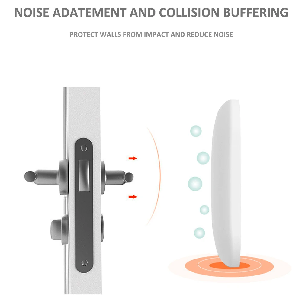 A-1 шт. Силиконовые самоклеющиеся настенные протекторы дверные ручки бамперы буферная защита фиксатор глушителя краш-накладка дверная ручка замок