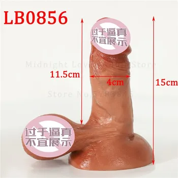 Realistic Sliding Testicular Dildo Female Masturbator Big Dick Penis Huge Scrotum Suction Cup Dildos Sex Toys For Women Lesbian 4