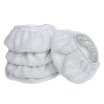 

5PCS 5-6" Car Polisher Soft Wool Fleece Wax Buffing Polishing Bonnet Buffer Pad Microfiber Bonnet Car Polisher Pad Cover