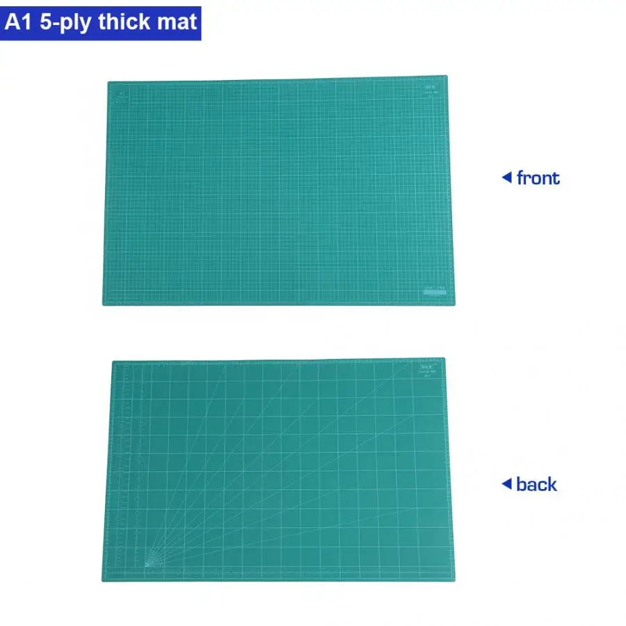 Gereedschap A1 5-слойные фанерные толстый коврик для резки из ПВХ коврик для резки доски самовосстановления Сделай Сам ручной работы для украшения тортов зеленый Аппаратные средства