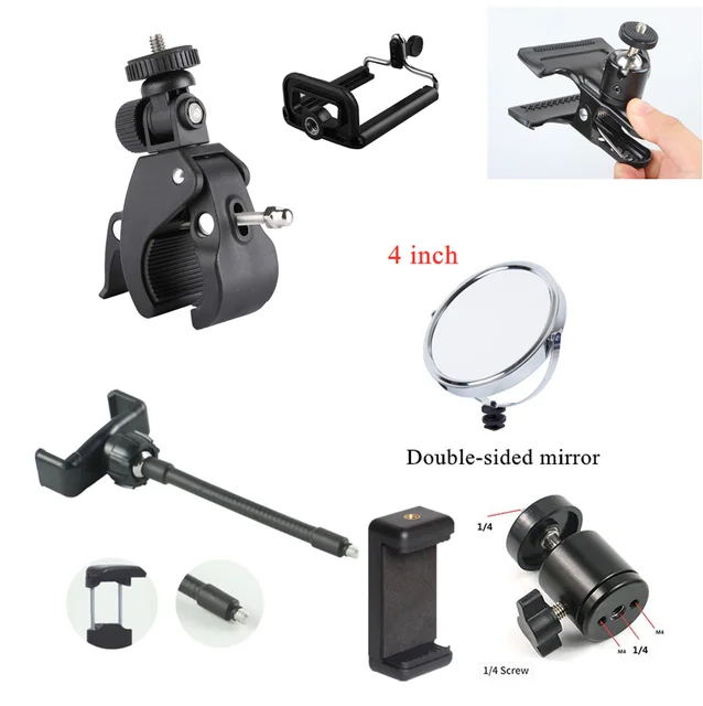 Ring Light Tripod Stand Accessories Ring Light Accessories Mirror - Stand Bracket - Aliexpress