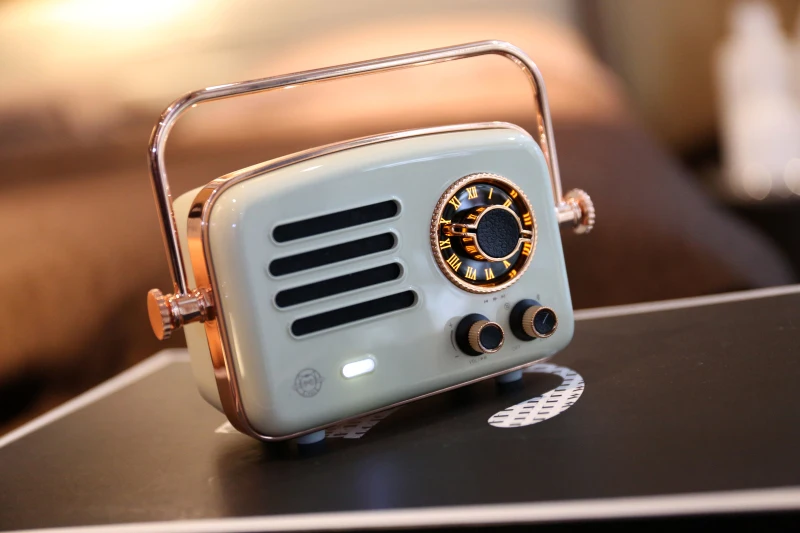 MAO KING MW-R Voyager 2 Lunar rock белый Bluetooth динамик Ретро wifi радио беспроводной портативный музыкальный металлический плейер подарок