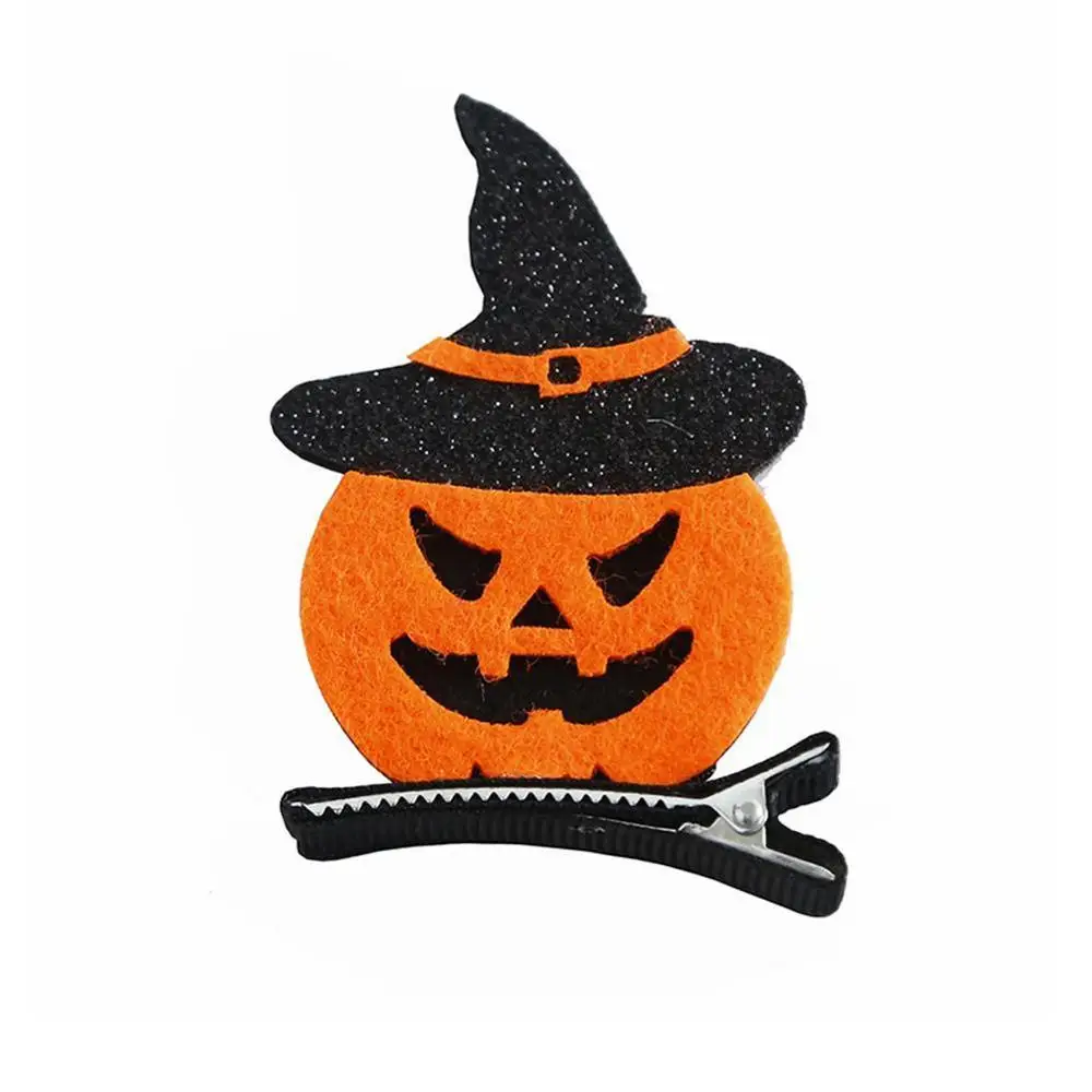 black pumpkin Мода Хэллоуин Выпускной ребенок заколка для волос одеваются головные уборы тыква аксессуары в форме черепа - Цвет: black pumpkin