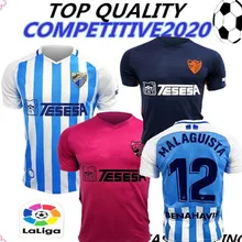 19 20 новые футбольные майки Малага CF third Out pink home MALAGA ONTIVEROS 17 GONZALEZ 8 KEKO ANOR, Футбольная Футболка
