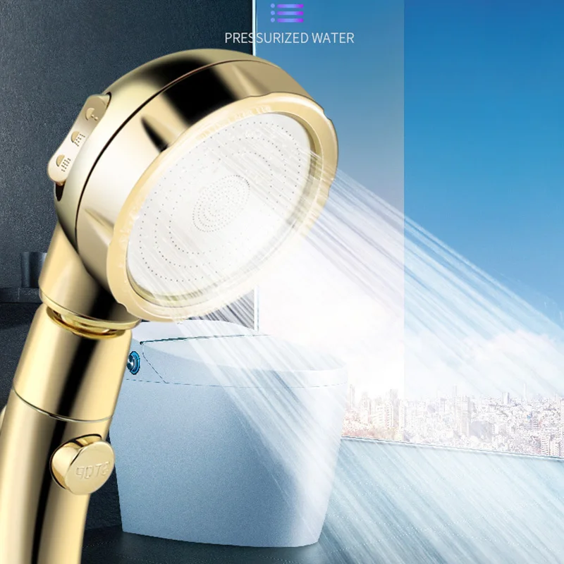 

Shower Head Ionic Handheld High Pressure Water-Saving Filtration Hand Bathroom