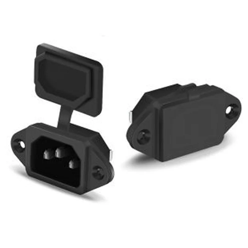 Power Plug Black CE IEC320 C13 C14 AC Panel Socket PDU UPS Rewirable Wiring Electric Battery Receptacle Docking 10A 250V