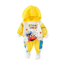 Sweat à capuche et pantalon pour bébé garçon et fille, 2 pièces/ensemble, Costume décontracté, survêtement pour enfant en bas âge, nouvelle collection printemps automne