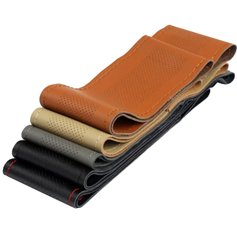 Car Steering Wheel Cover 15 Inch/38 cm Soft Artificial Leather