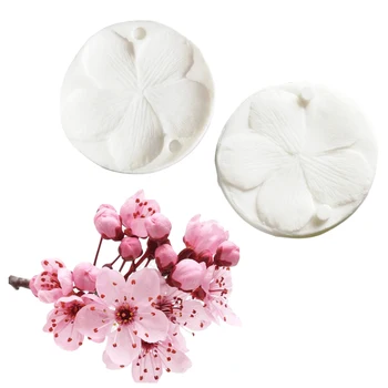 

New Cherry Veiner Silicone Mold Fondant Cake Decorating Clay Gumpaste,Sugarcraft Flower Tools M2652