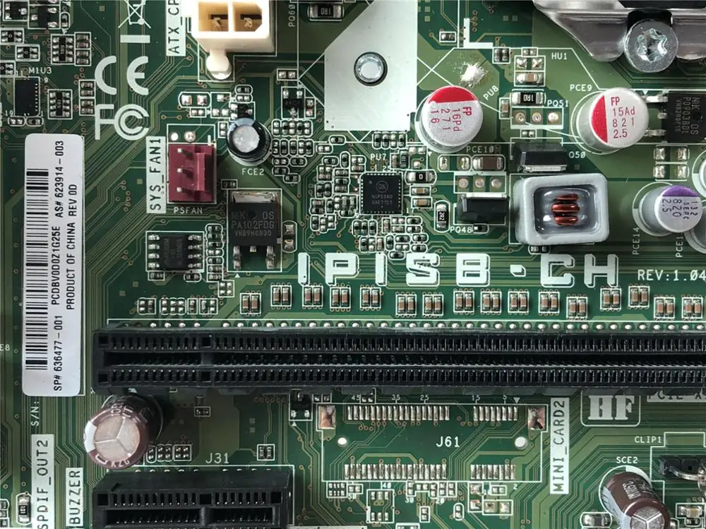 623914-001 For HP P6735CN Desktop Motherboard IPISB-CH 636477-001 ...