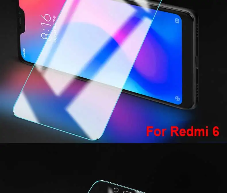 9H закаленное стекло для Xiaomi redmi 6A 7A стекло на redmi 6 полное покрытие протектор экрана redmi 6 A Защитная пленка для телефона