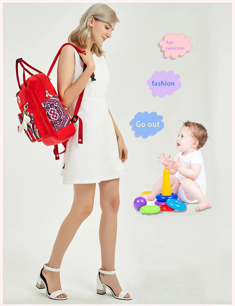 Детские подгузники Mama Big Baby Висячие Mammy влажная сухая сумка для мамы Mommy для отдыха многофункциональная Высокая емкость Мода для будущих мам