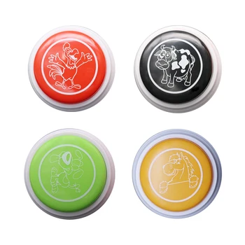 

Sound Button Dog Toys Animal Sound Box Round Squeeze Button Dog / Chicken / Cow / Horse Sound Party Tools Holiday Decoration