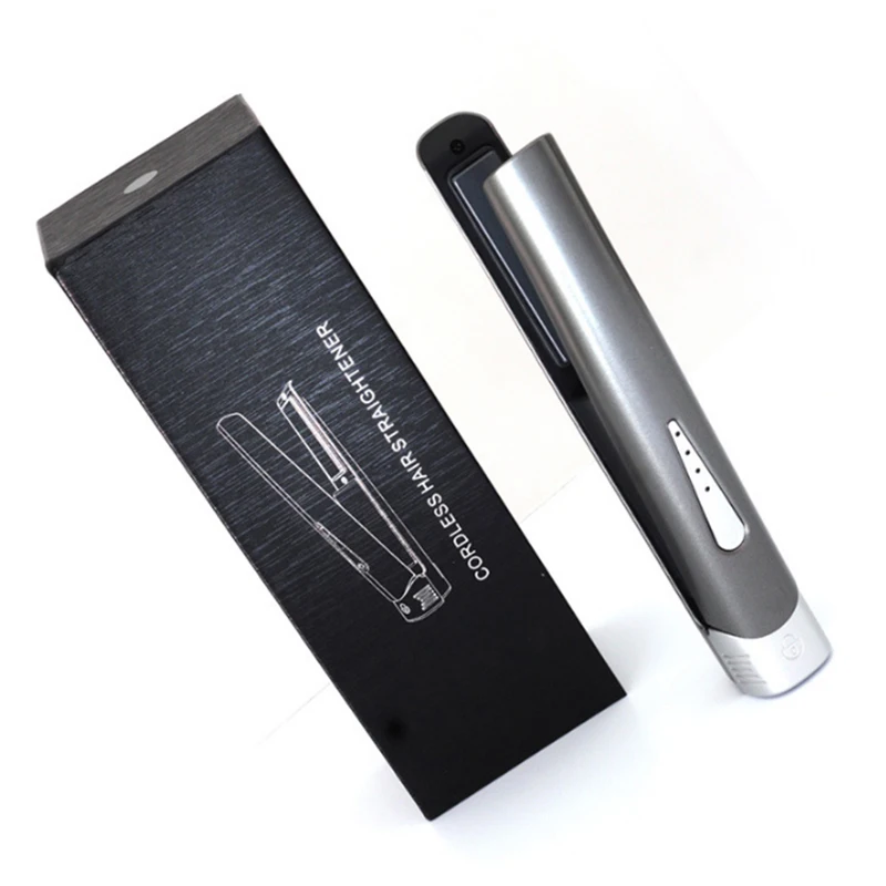 Profissional de Cerâmica Cabelo e Modelador 2 em 1 sem Fio Usb sem Fio Plana Ferro Alisador Recarregável 17 1 sem fio alisador cabelo e modelador recarregável usb sem fio