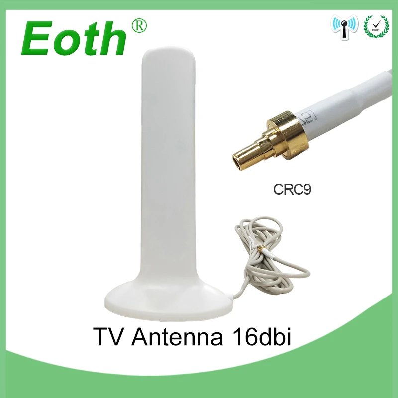 Антенна Eoth 3G 4G LTE разъем CRC9 16 дБи с удлинителем 2 м 3g внешняя антенна для модемного