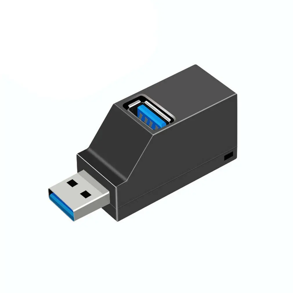Мини 3 порта USB 3,0 концентратор высокоскоростной передачи данных сплиттер коробка адаптер для ПК ноутбук MacBook Air Pro