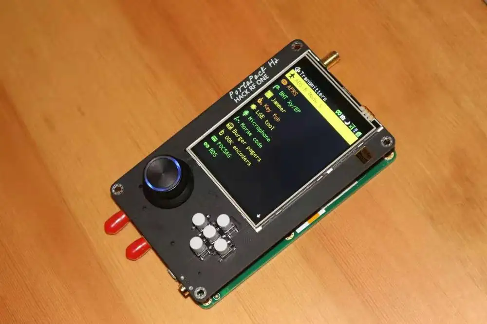 PORTAPACK For HACKRF ONE SDR + 0.5ppm TCXO + 1500mAh Battery + 3.2