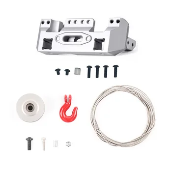 

25T Wheel Easy Install Servo Winch Set Toy Crawler Standard Accessories Built In Steering Gear RC Car Front For SCX10 TRX4