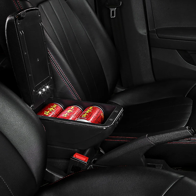 Для Skoda Rapid 2013 2018 поворотный подлокотник box центральное хранение содержимого