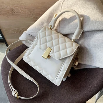 

Luck A 2020 NEW Original Design Fashion Vintage Crossbody Bag&Fashion Luxury Diamond Check Bag