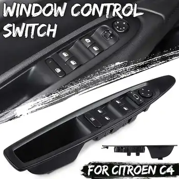 

Car Front Left Side Power Window Lifter Switch with Manual Rearview Mirror Button for Citroen C4 2004-2010
