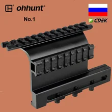 Ohhunt-riel de liberación rápida para Rifle AK AKS Saiga, mira telescópica con bloqueo lateral, montaje láser, riel Picatinny