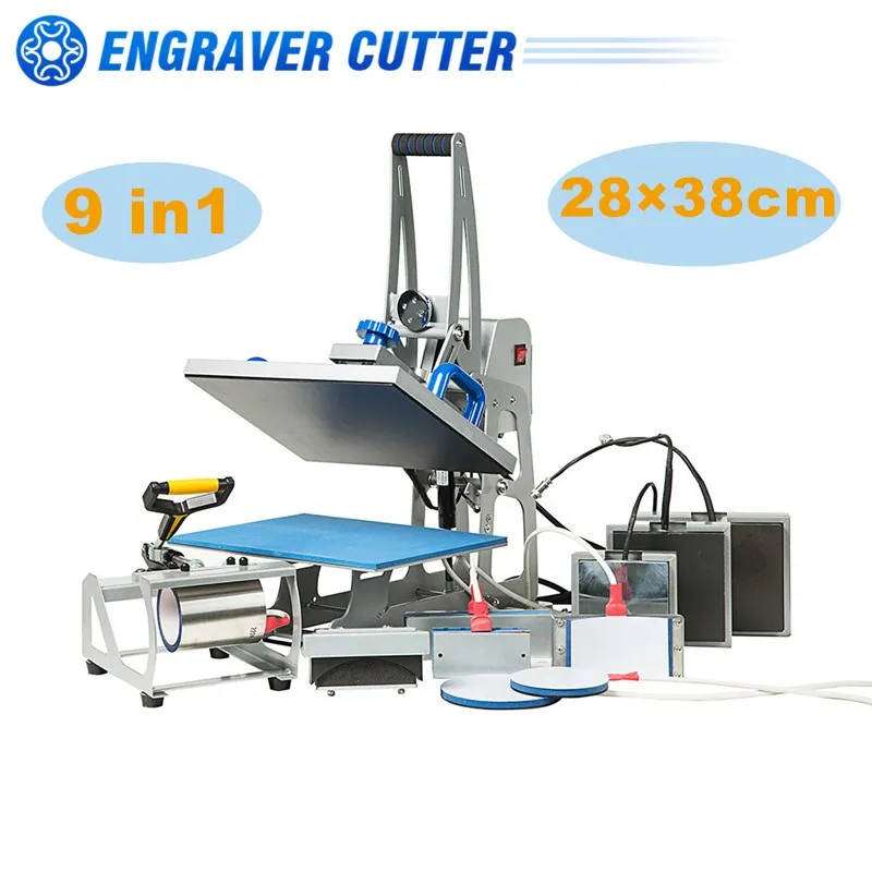 

9 in 1 Magnet Semi-Auto Combo Heat Press Machine 11" x 15" (280 x 380mm)