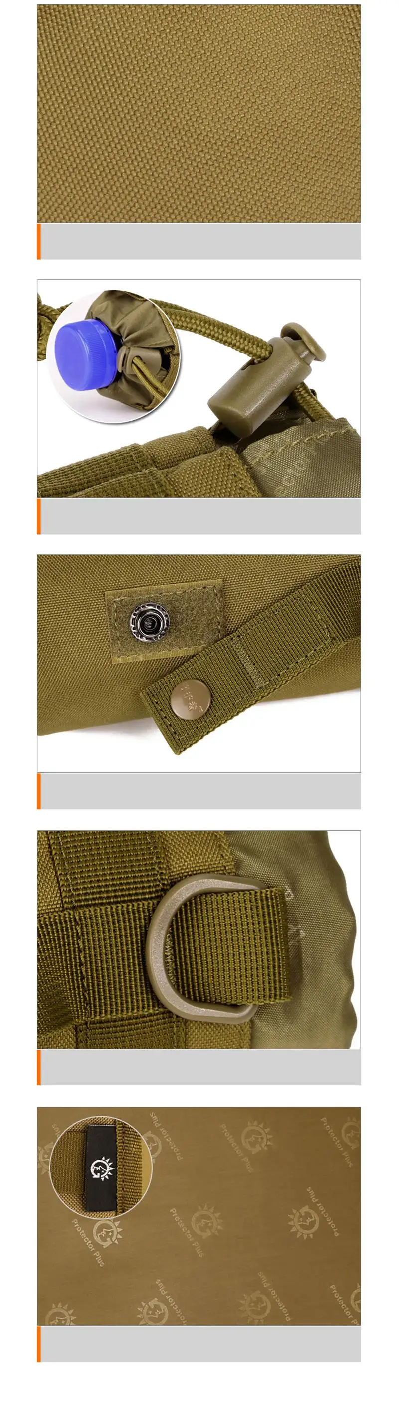 IKSNAIL Военная Сумка Molle EDC Чехол Протектор Плюс спортивная сумка На открытом воздухе камуфляж нейлон тактический ремень сумка чайник пакет сумки для воды