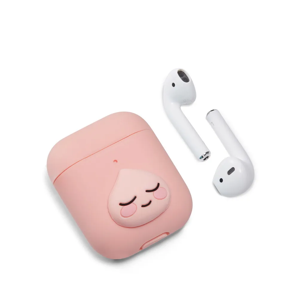 Чехол для наушников с героями мультфильмов для Airpods, чехол, милый силиконовый защитный чехол для наушников с Bluetooth-1or2 поколения