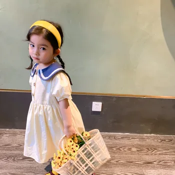 

2020 New Arrival Girls Dress Summer Short Sleeve Fashion Girls Dresses 1-6 Years
