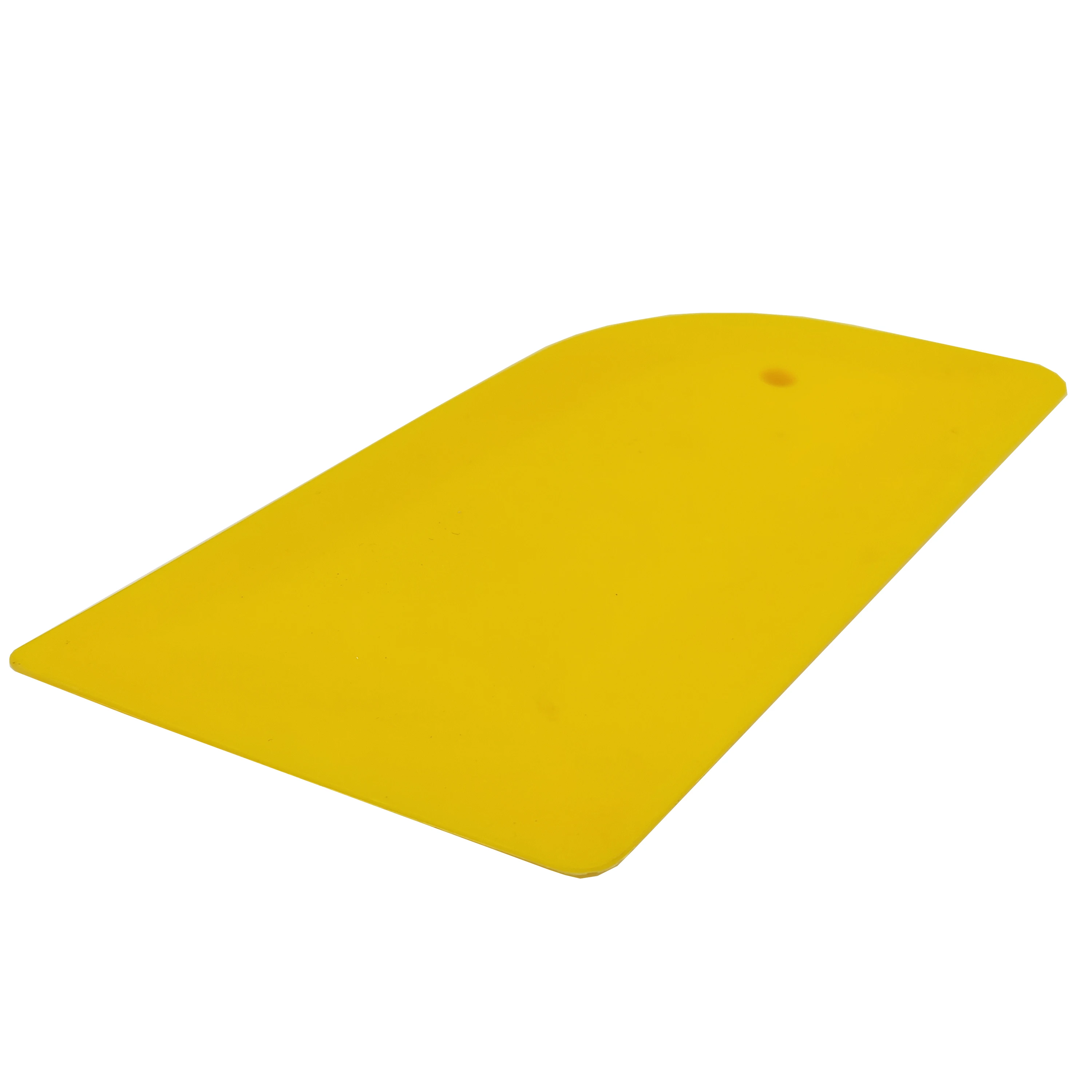 Yellow plastic squeegee 