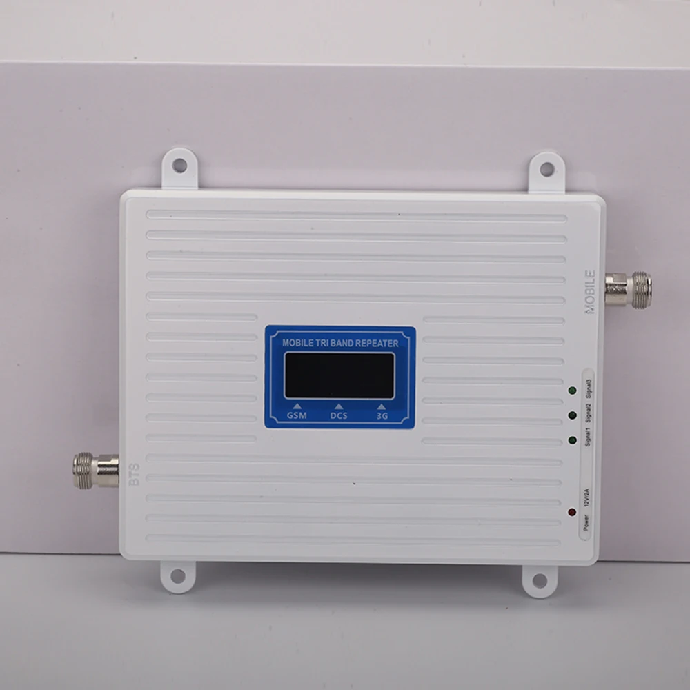 Трехдиапазонный ретранслятор 2G 3g 4G GSM 900 DCS/LTE 1800 WCDMA/UMTS 2100MHz усилитель мобильного сотового сигнала усилитель антенны Набор бустер