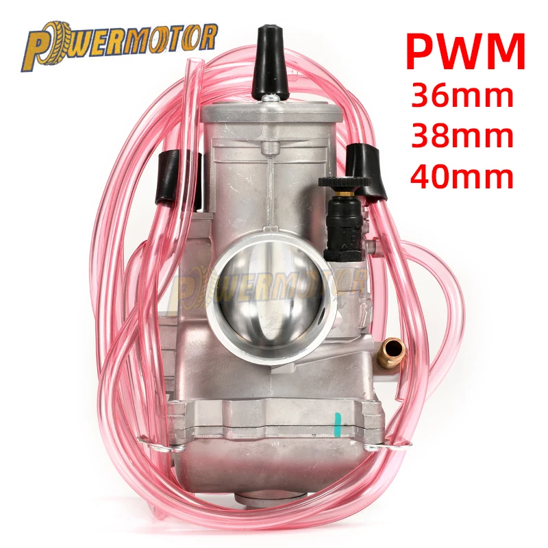 Мотоцикл Carb PWM 36 38 40 мм карбюратор для Keihin 125cc 250cc 2T 4T двигатель гоночный Скутер ATV