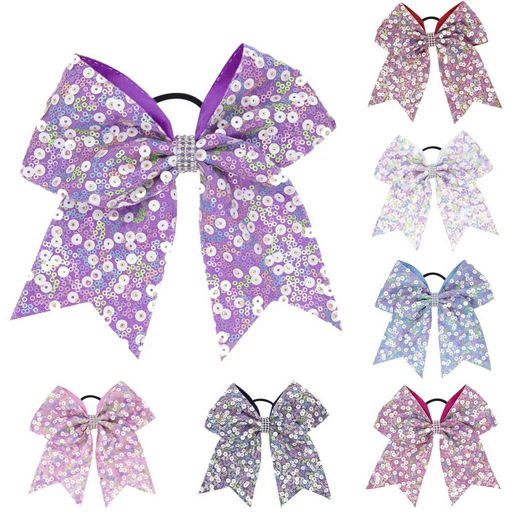 Baby girls Elastic Rubber band kids sequins bow hair rope hair band rubber band Head rope Girls Hair Accessories
