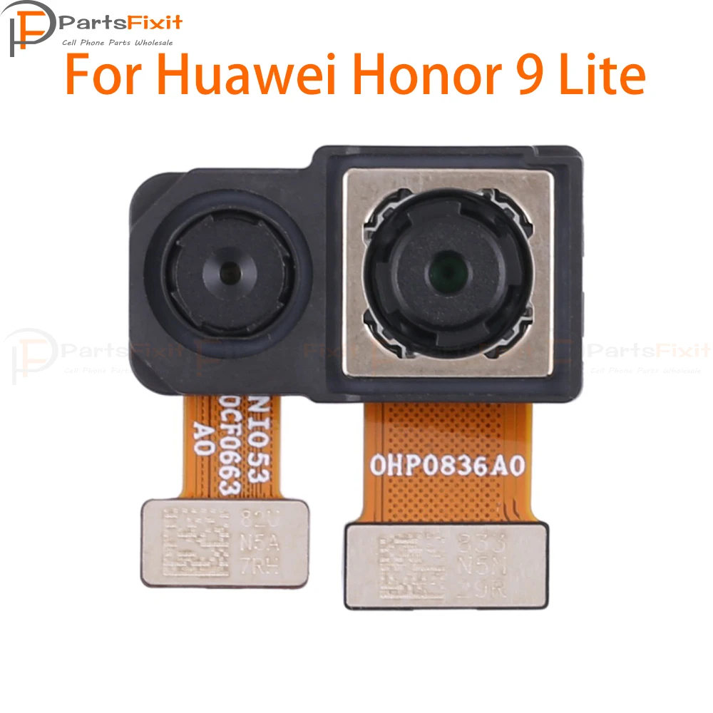 Cable flexible de cámara trasera grande para Huawei Honor 9 Lite, módulo de cámara trasera, piezas de cinta